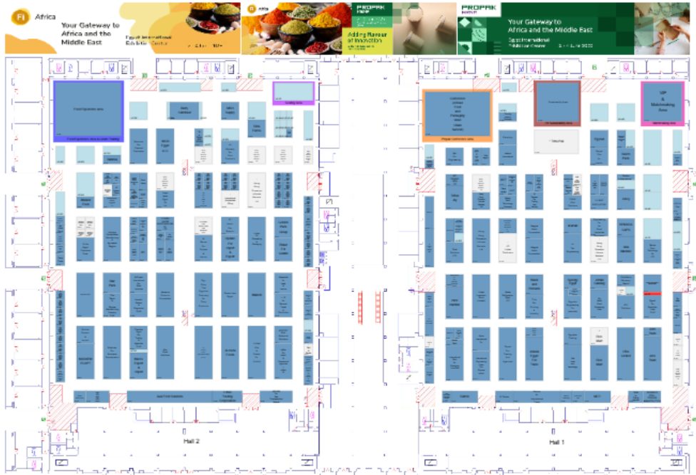 Fi Africa & ProPak MENA Floor Plan